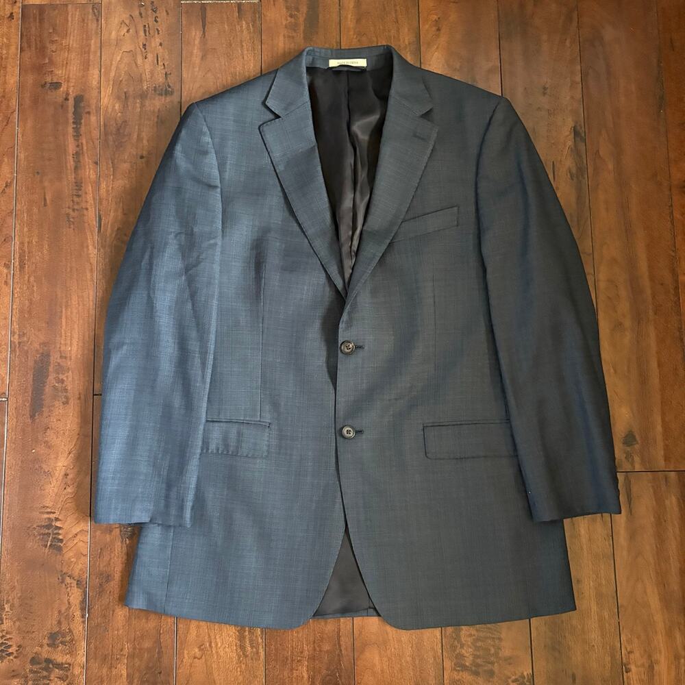 Lauren Ralph Lauren Blazer Mens 42 L Gray Slim Fit Business Formal 100% Wool